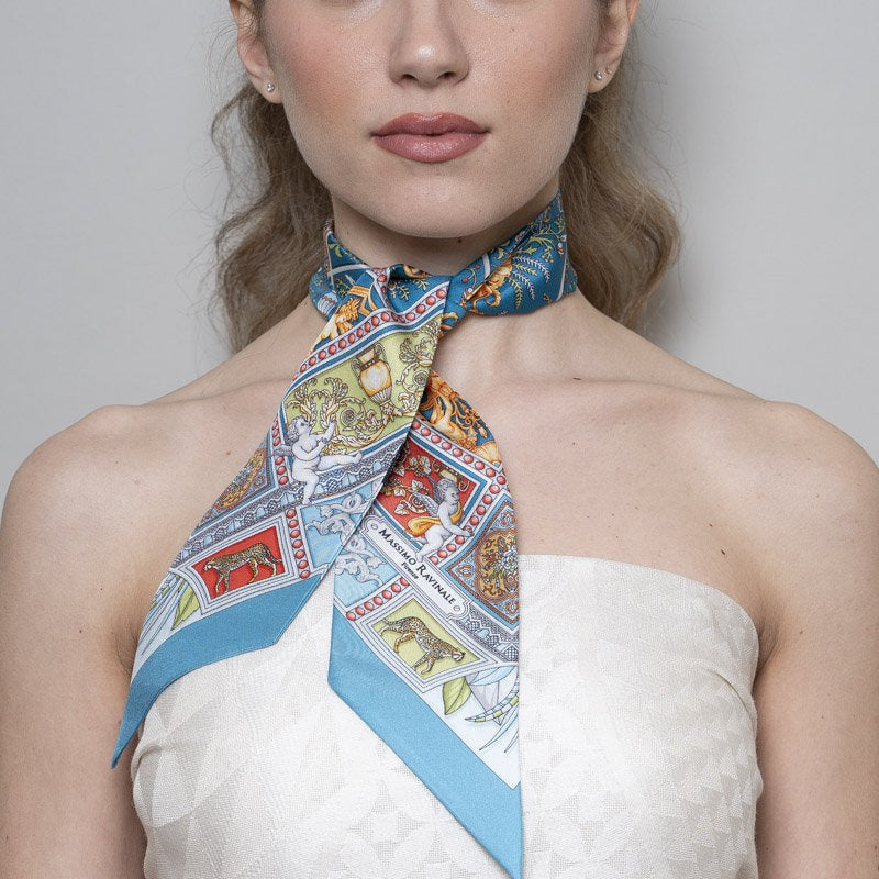 Lavalliere 100% Silk - Uffizi - Blue
