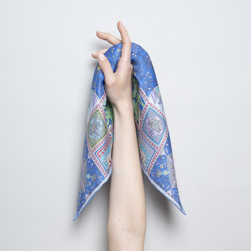 Bandana 100% Silk - Uffizi - Royal