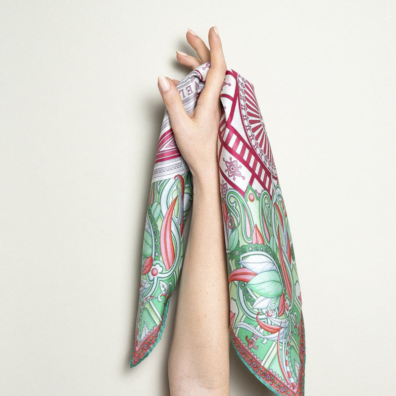 Bandana 100% Silk - Santa Maria Novella - Green