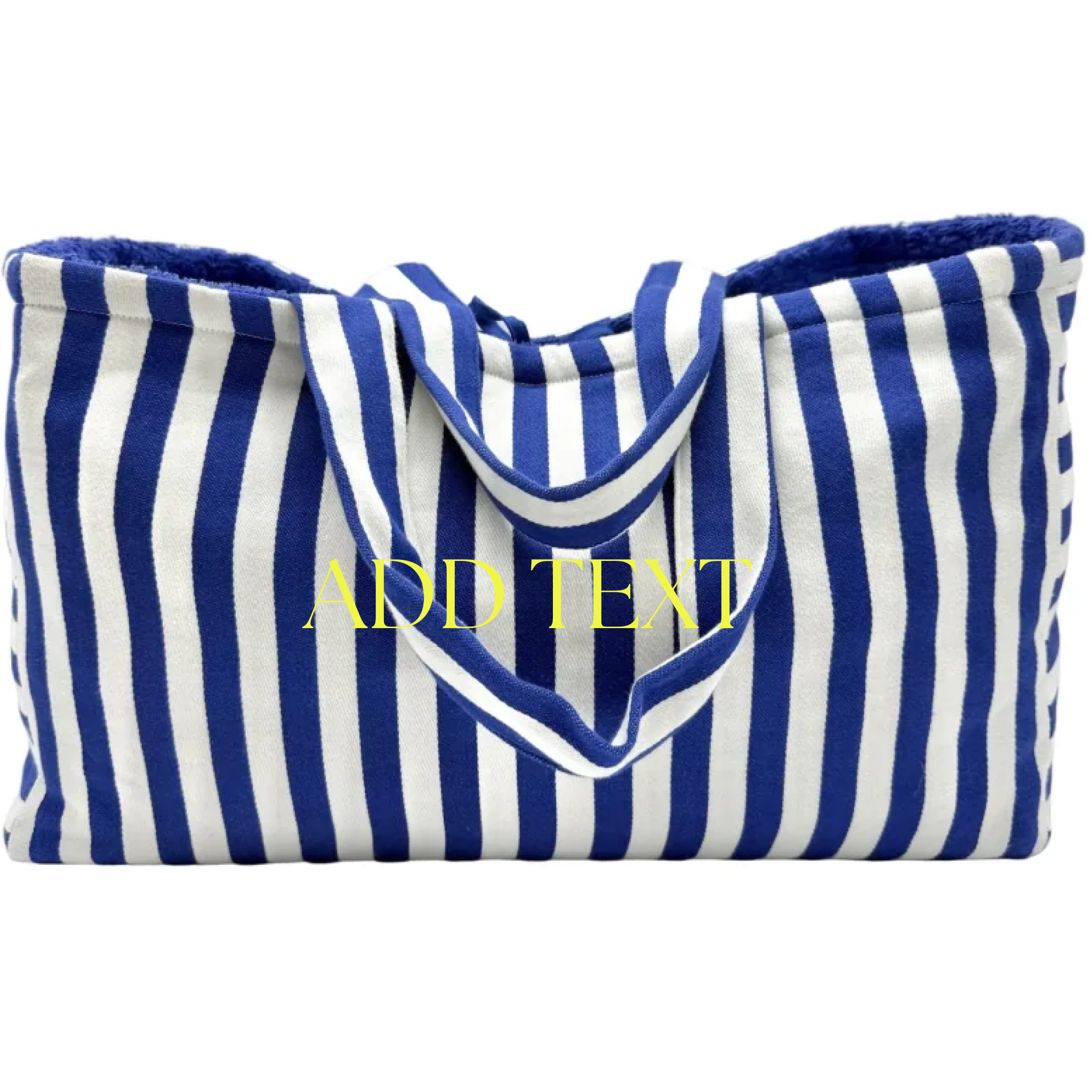 Borsa da spiaggia e piscina, modello Ankara Largo - Blu trasparente