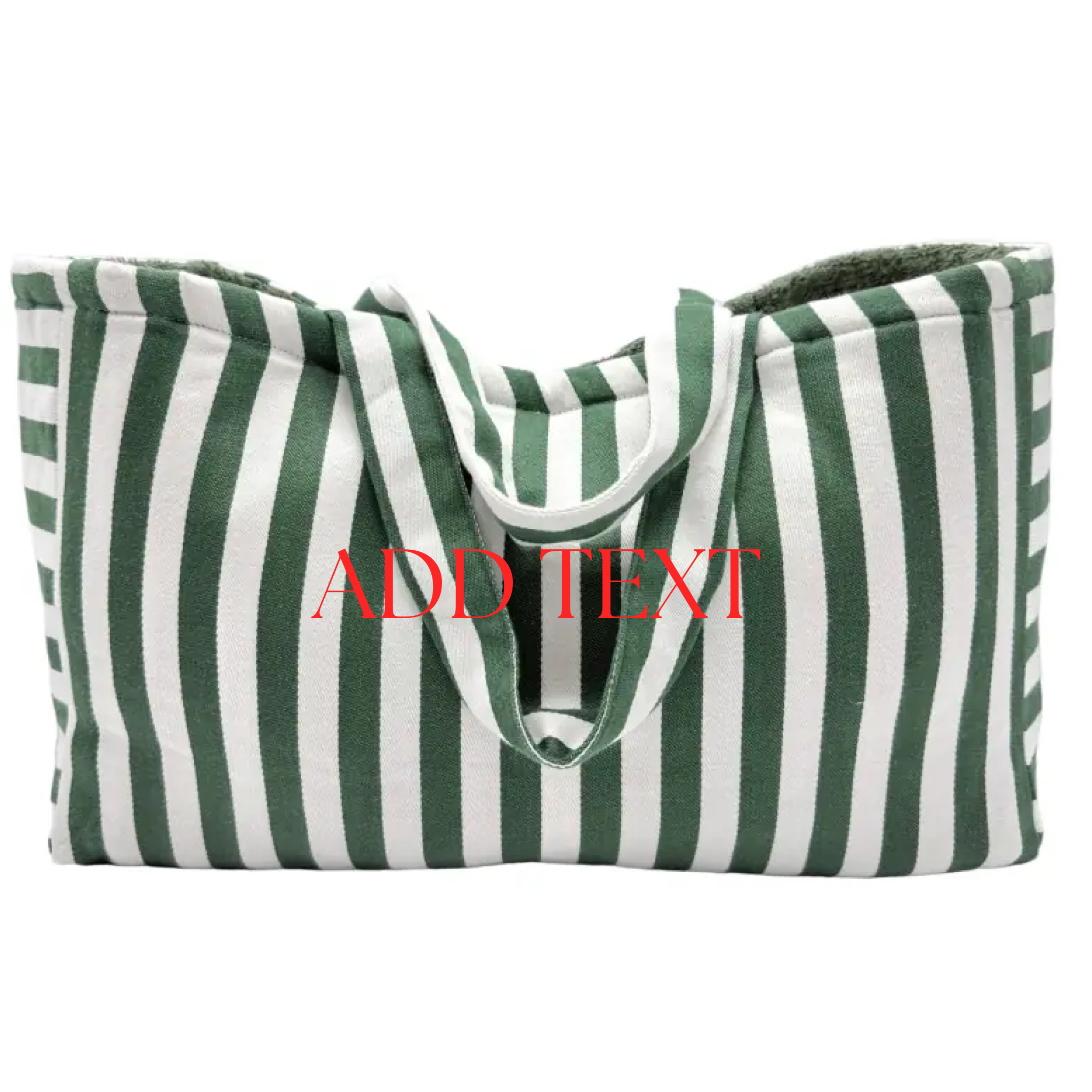 Borsa da spiaggia e piscina, modello Ankara Largo - Verde trasparente