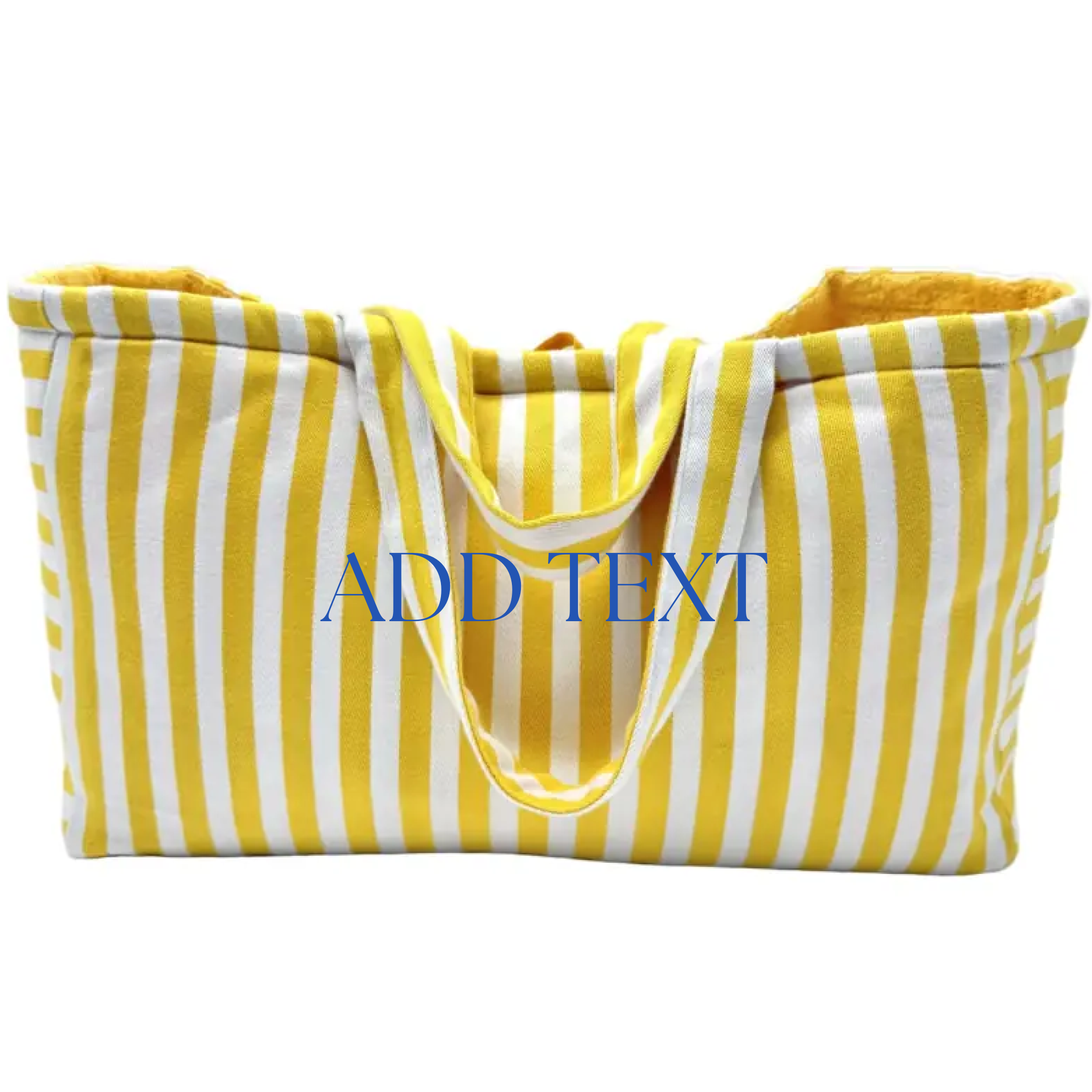 Borsa da spiaggia e piscina, modello Ankara Largo - Giallo