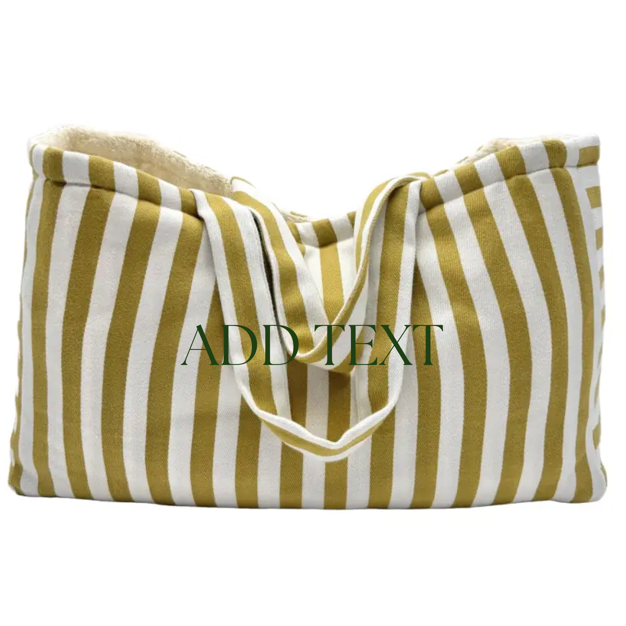 Borsa da spiaggia e piscina, modello Ankara Largo - Senape