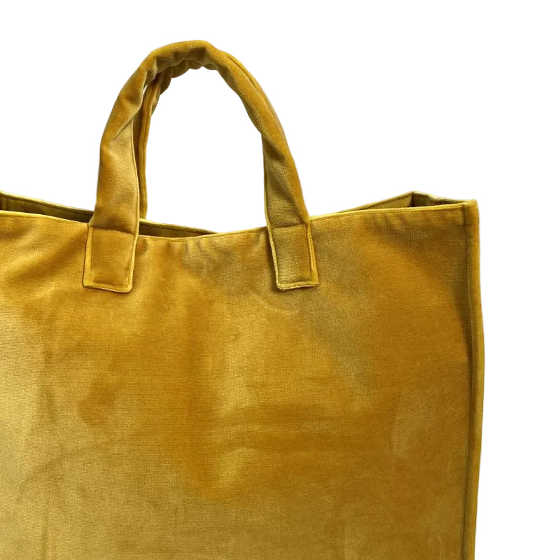 Shopper Velvet, modello Simo - Giallo