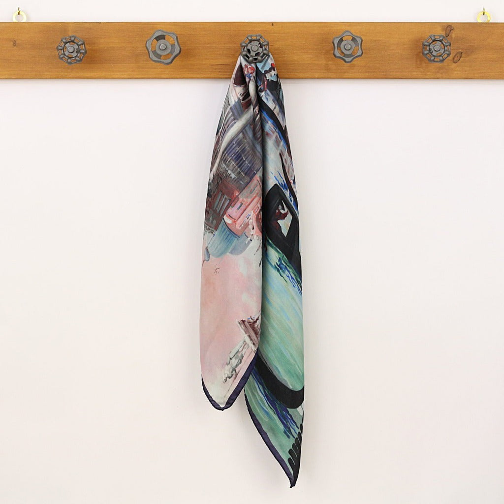 Silk Scarf – Venice San Marco Canal, 90x90 cm