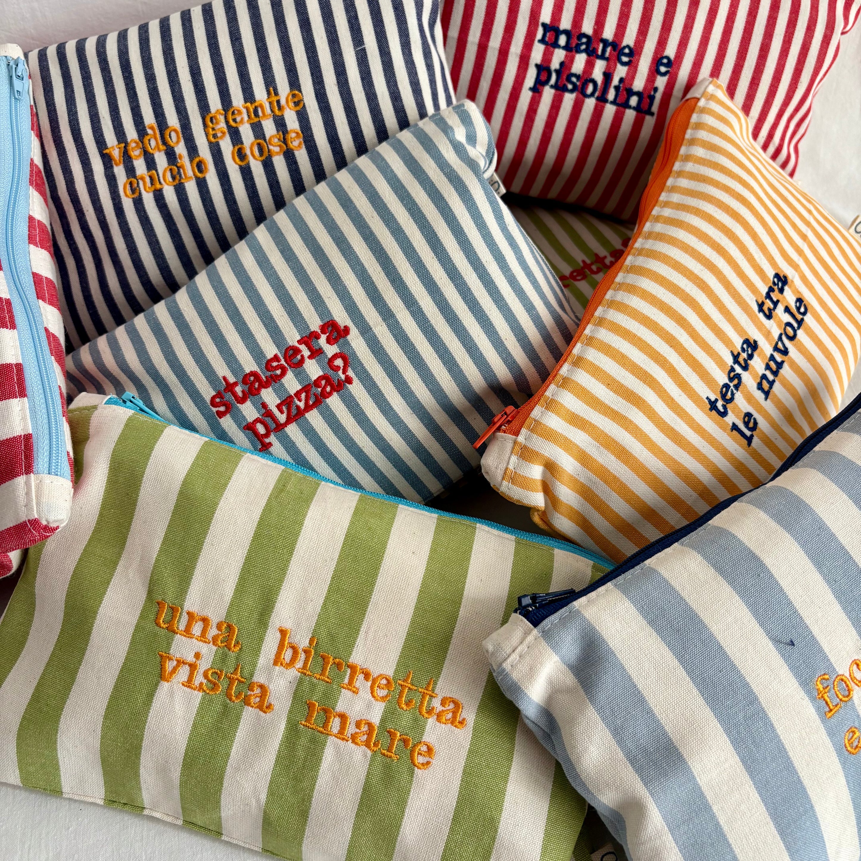 Embroidered Pouch Bag