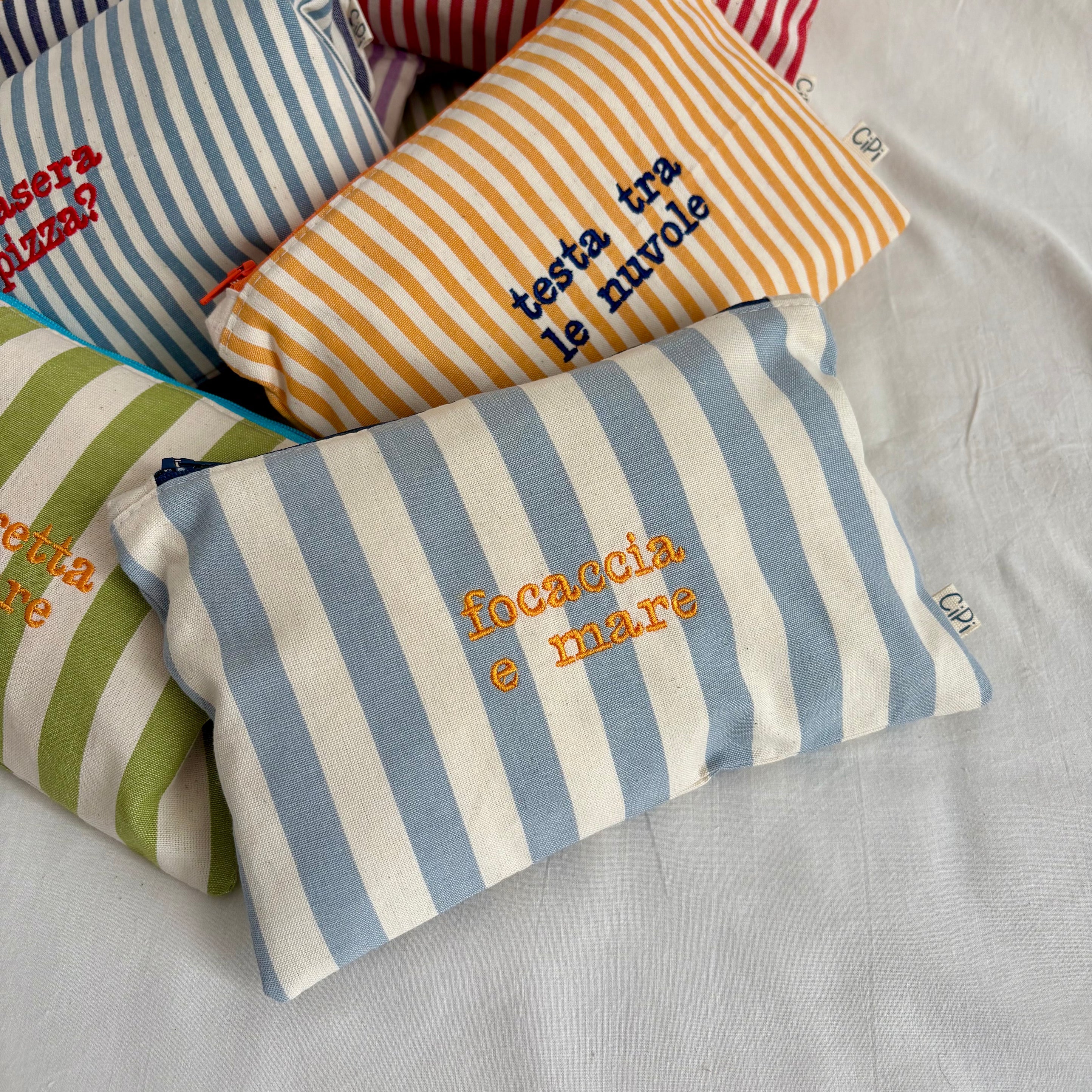 Embroidered Pouch Bag