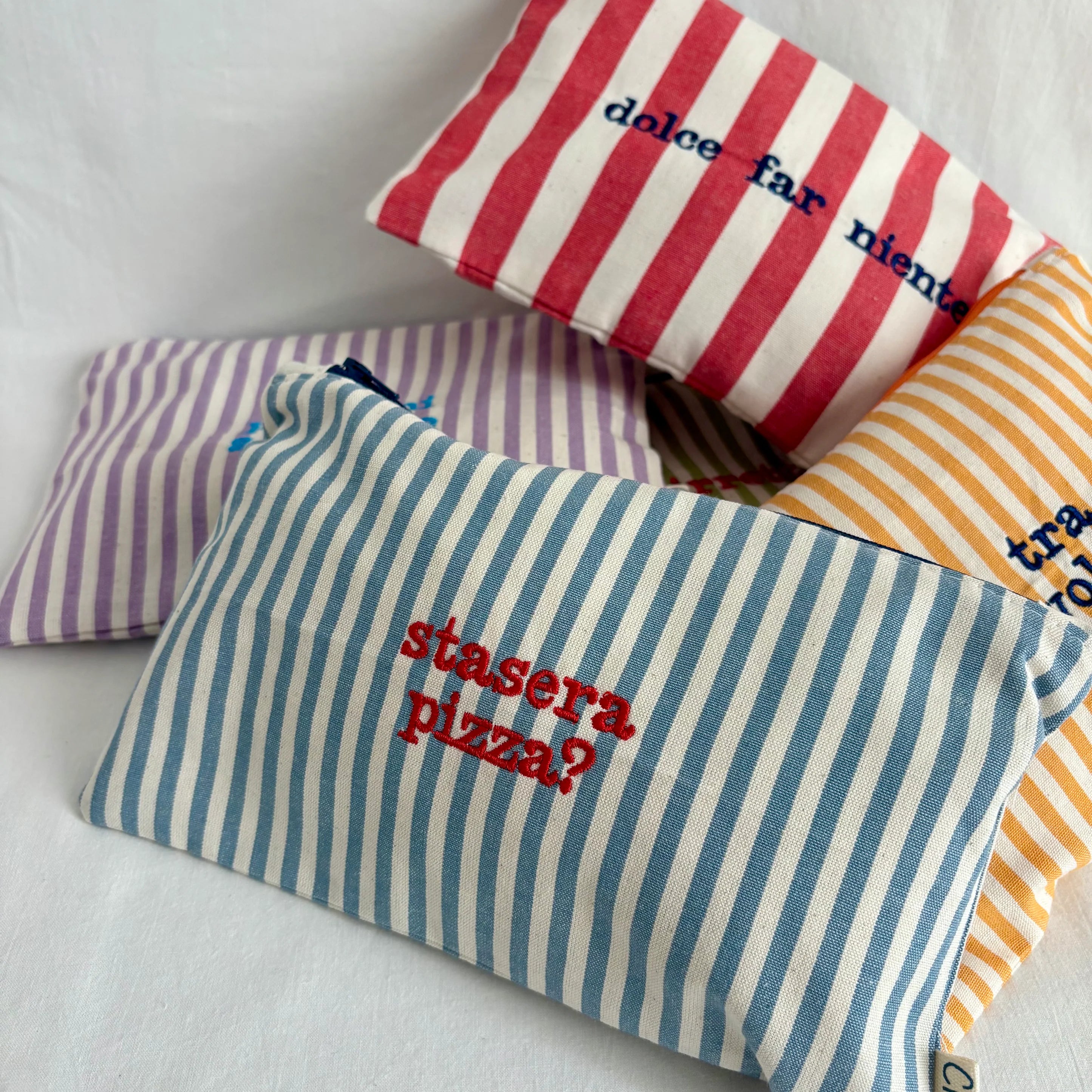 Embroidered Pouch Bag