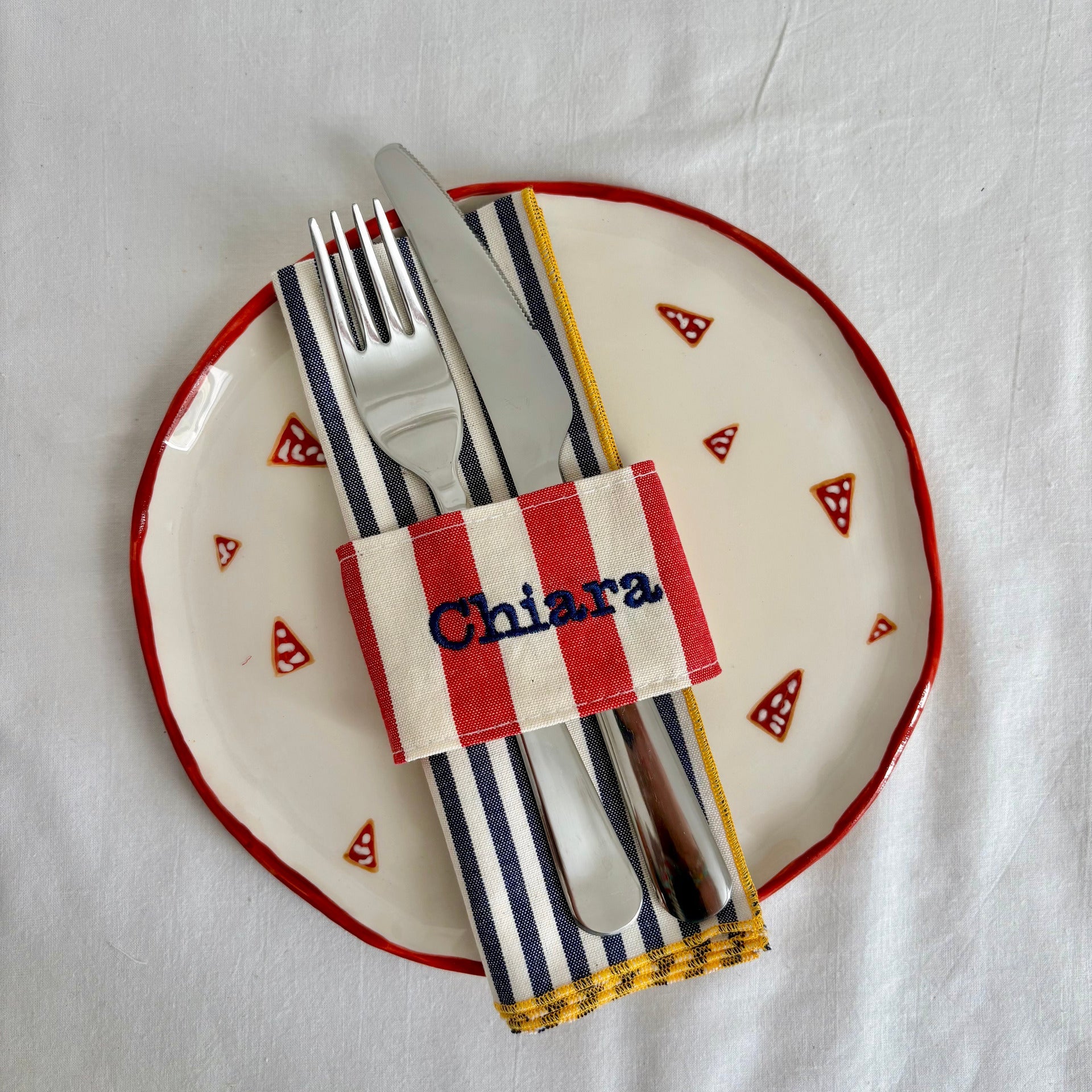Embroidered Napkin Sleeve