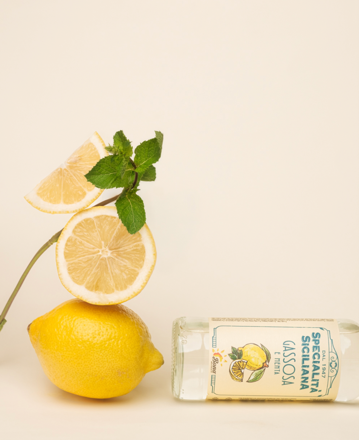 Premium Sicilian Soft Drink – Gassosa and Mint, 275 ml