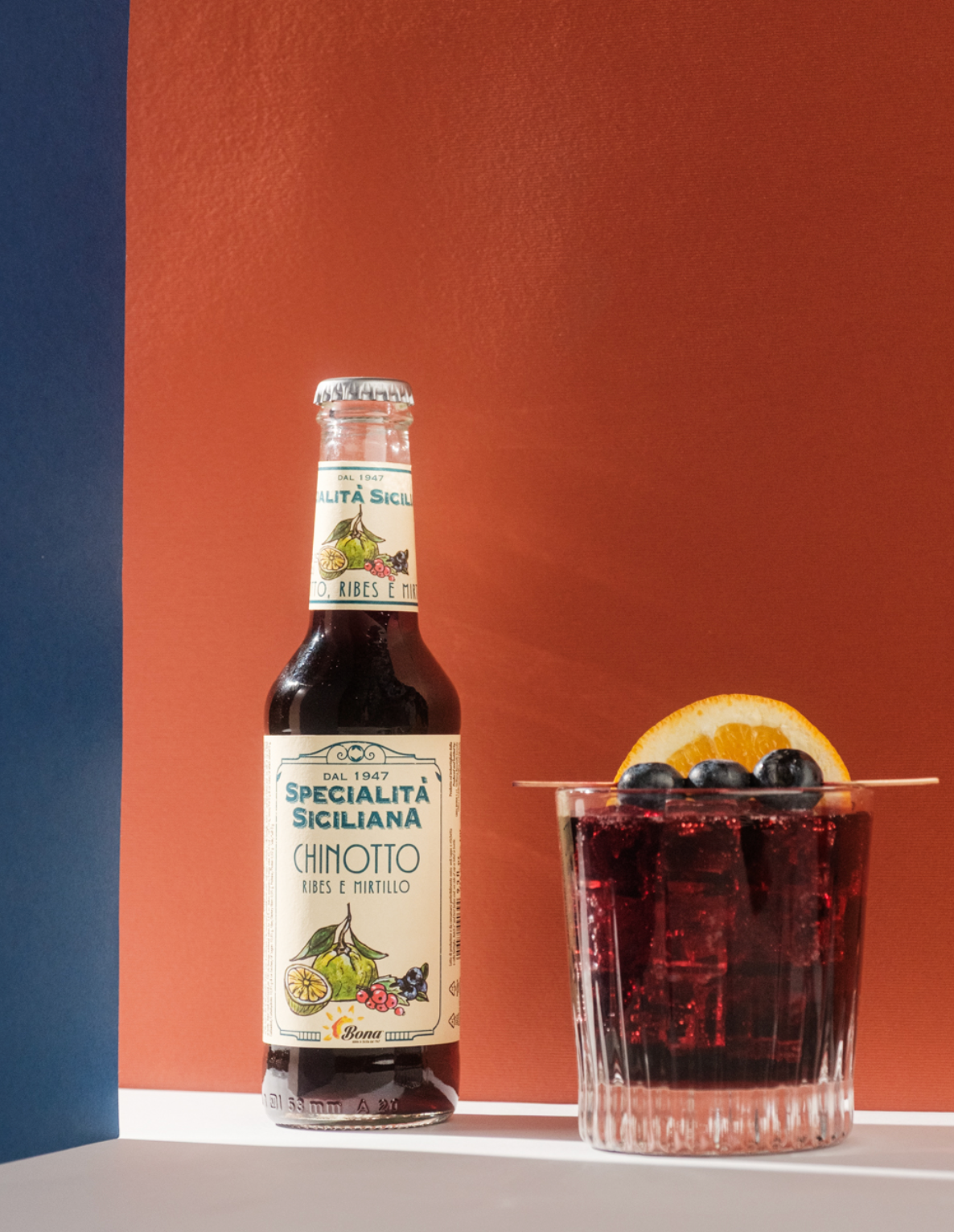 Premium Sicilian Soft Drink – Chinotto, Blackcurrant and Blueberry, 275 ml