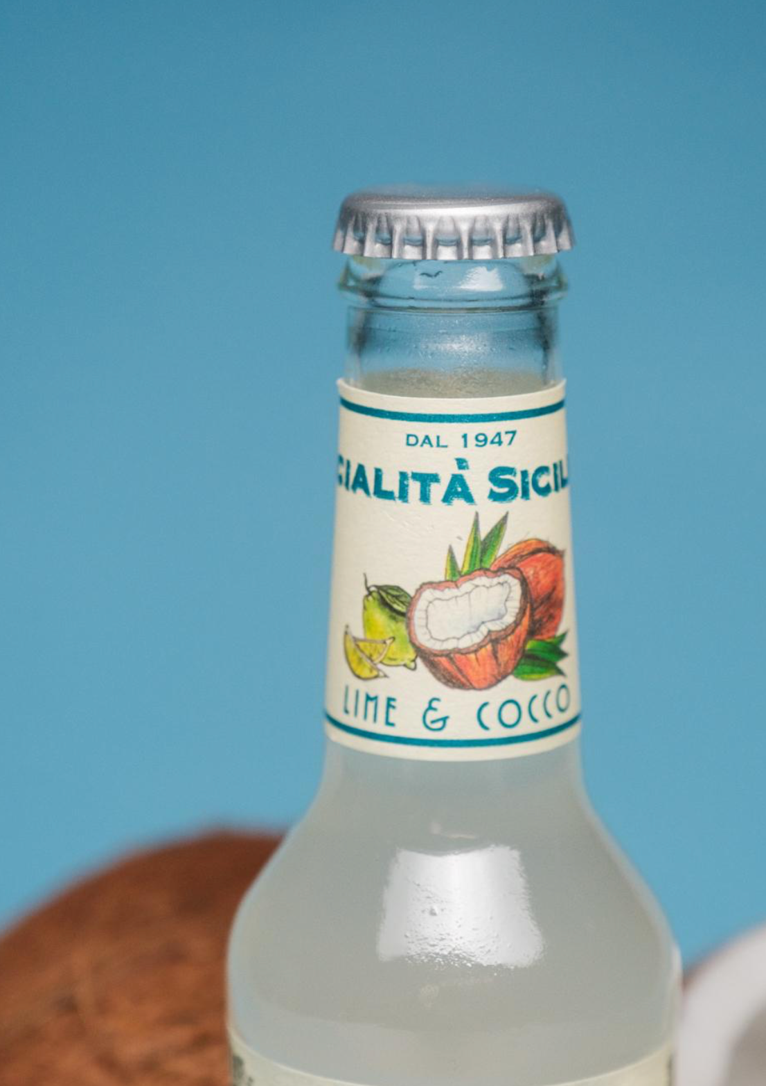 Premium Sicilian Soft Drink – Lime and Coconut, 275 ml