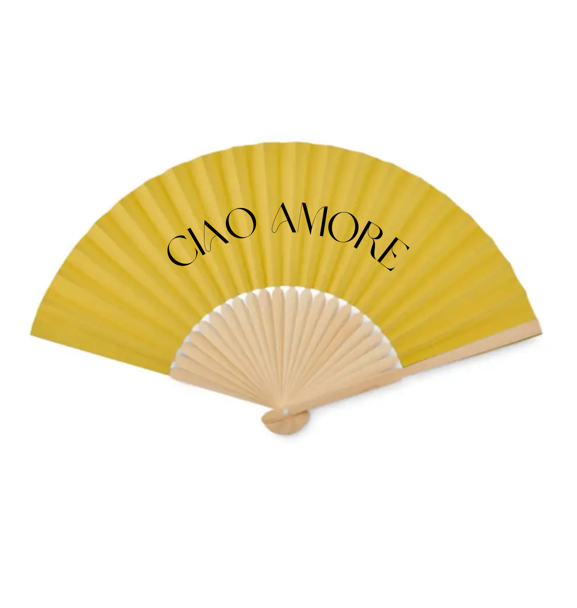 Paper fan - customizable - Yellow