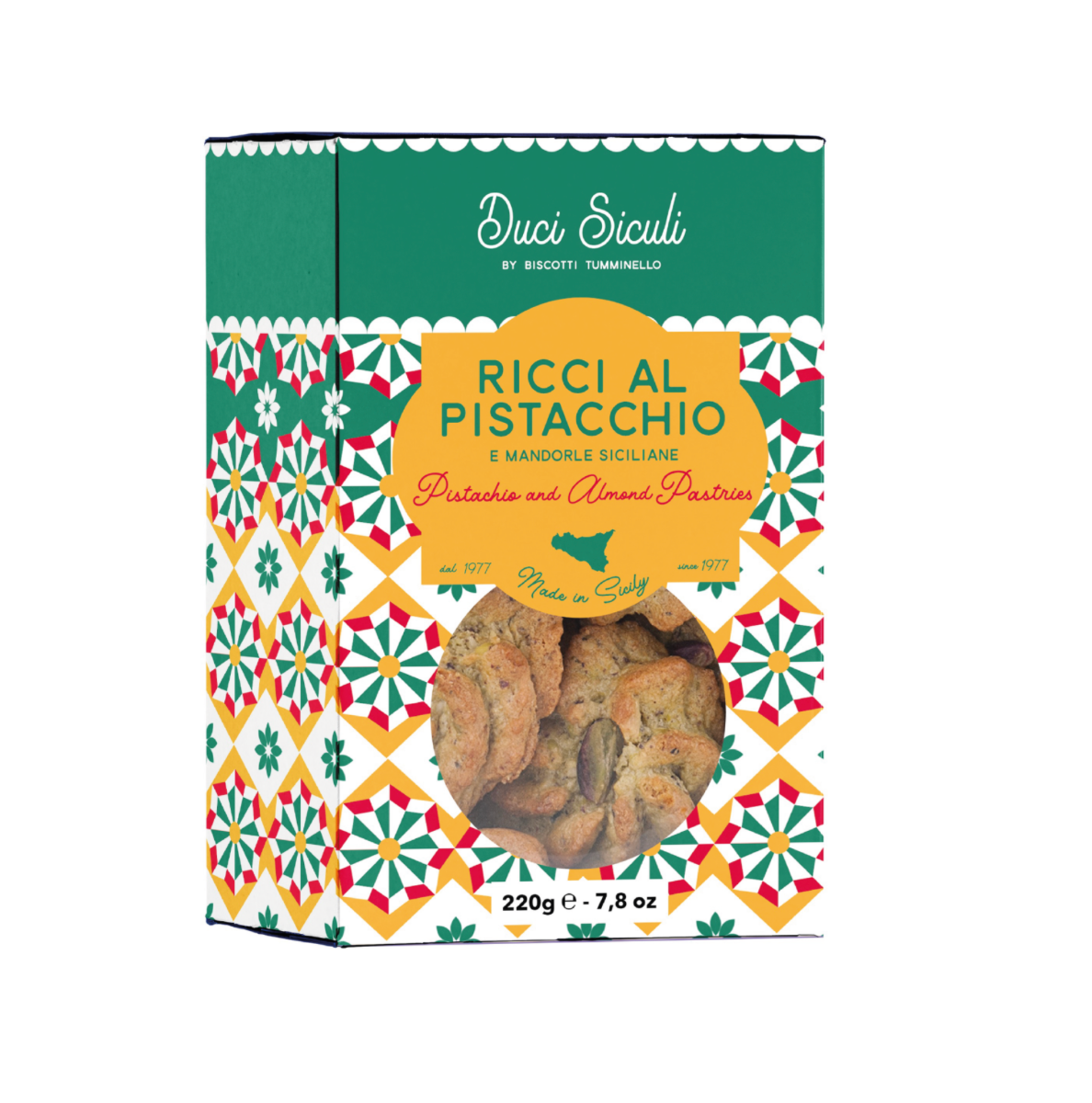 Sicilian Pastry, Ricci with pistachio, 220g