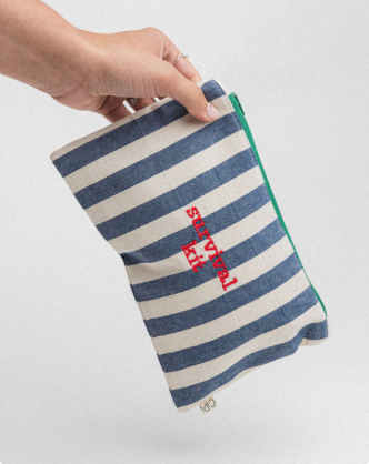 Embroidered Pouch Bag