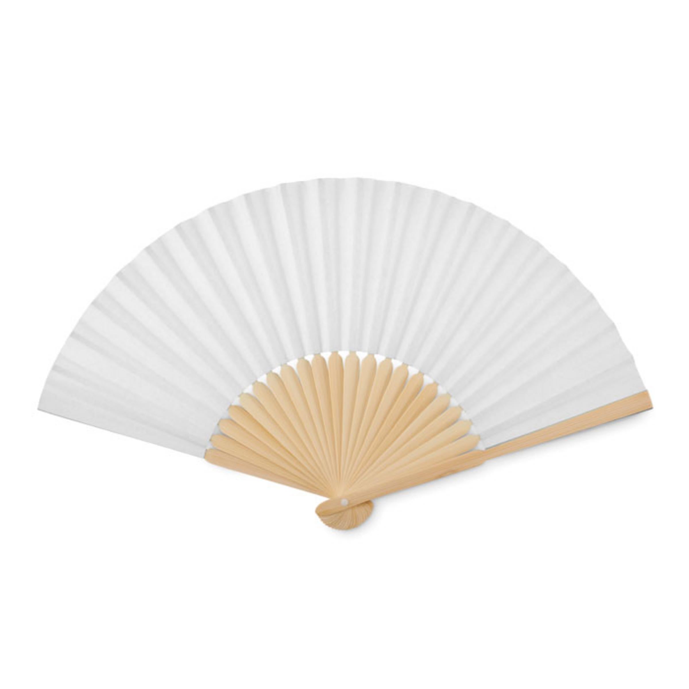 Paper fan - customizable - White