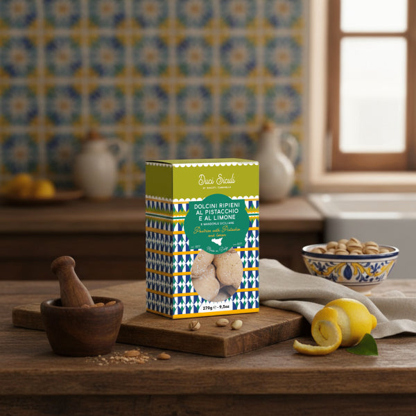 Sicilian Pastry, Ripieni al Pistacchio e Limone, 270g