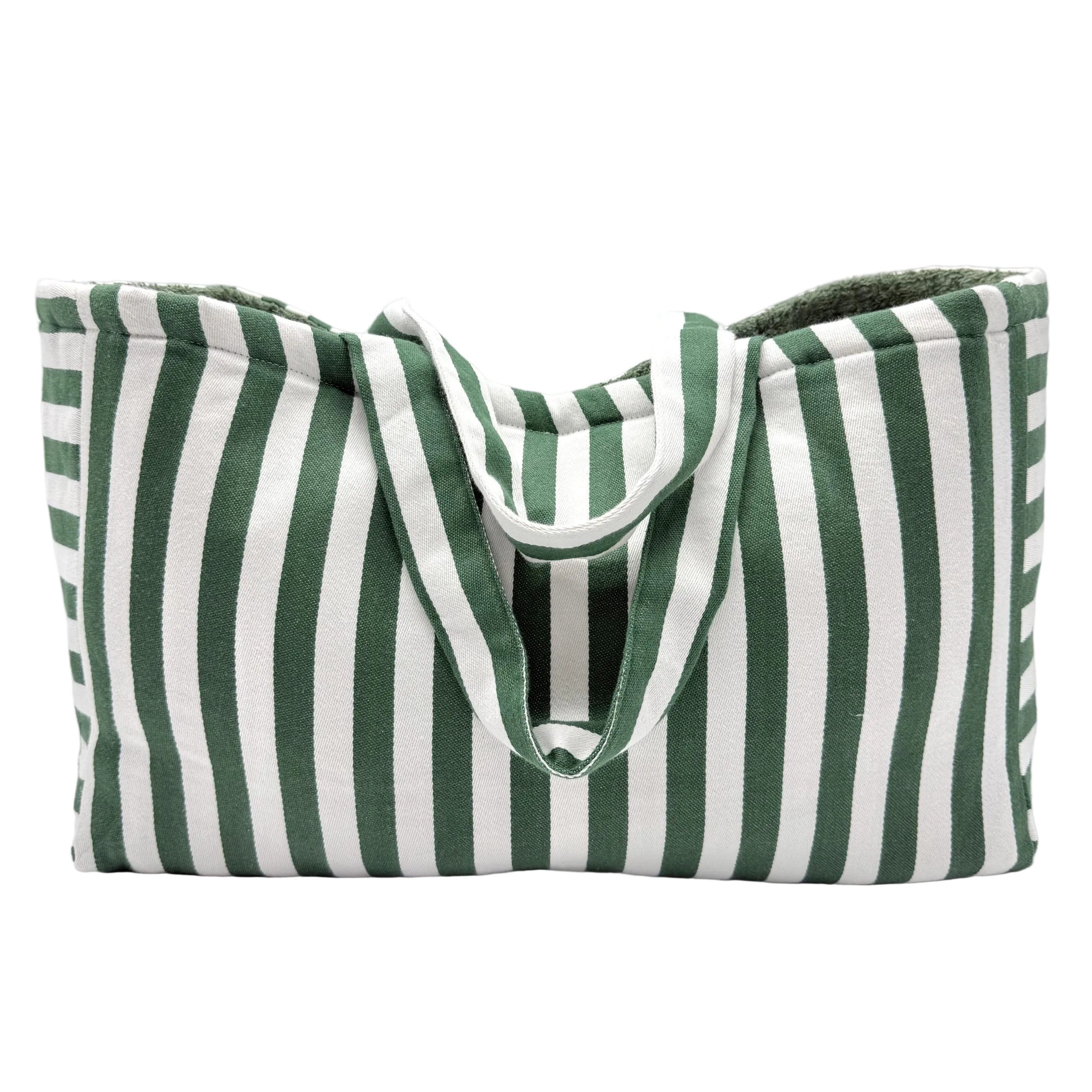 Borsa da spiaggia e piscina, modello Ankara Largo - Verde trasparente