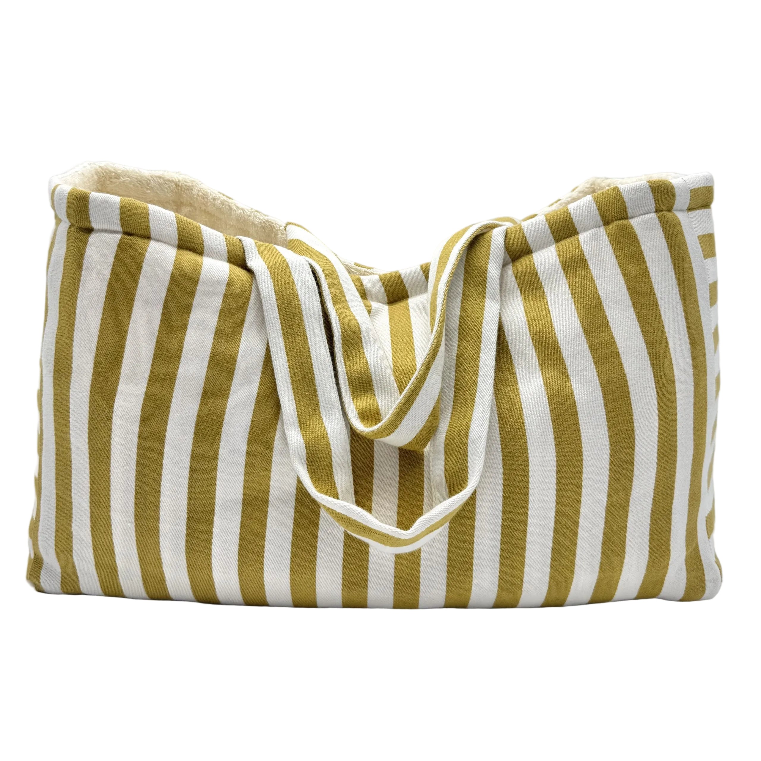 Beach & Pool Bag, model Ankara Largo - Mustard