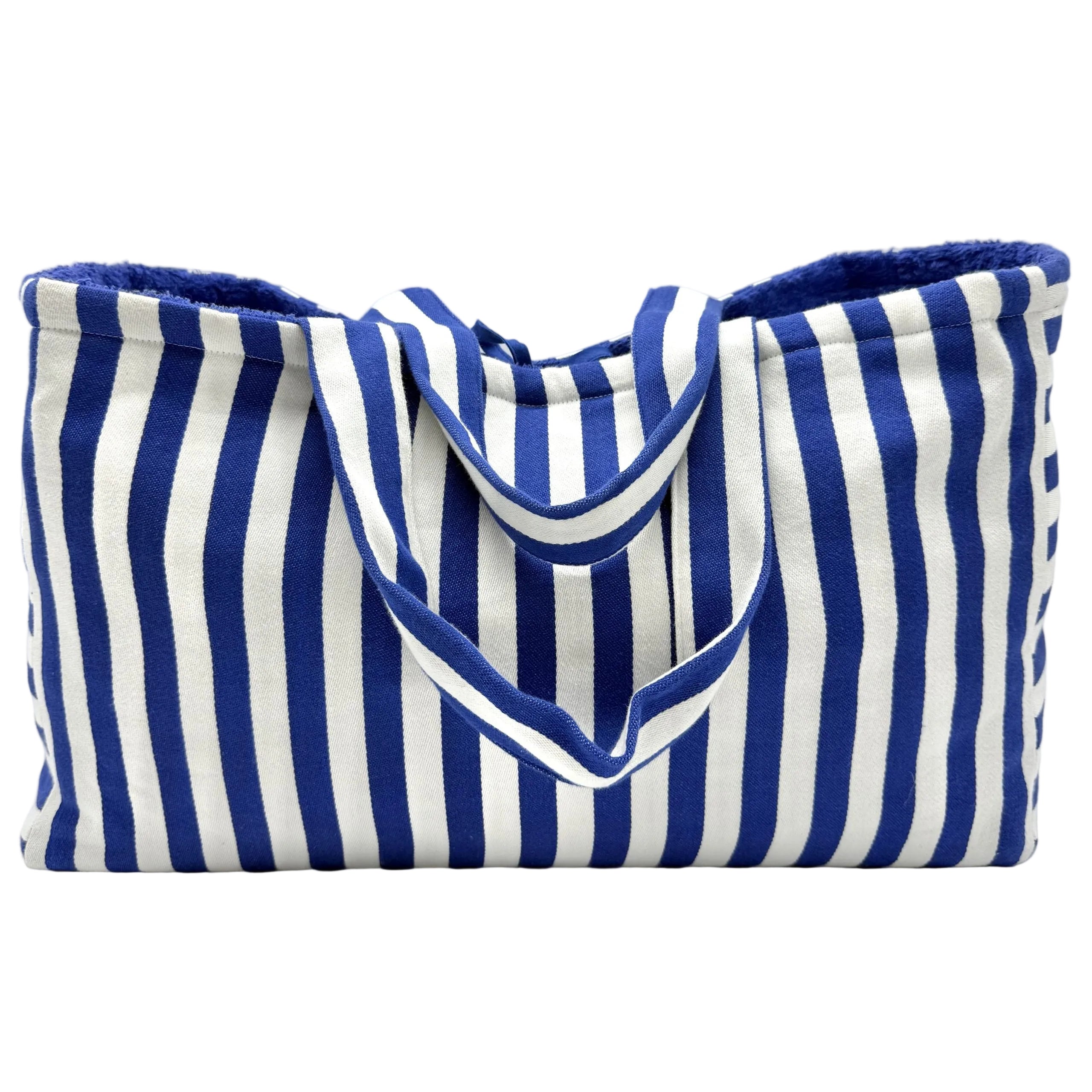 Borsa da spiaggia e piscina, modello Ankara Largo - Blu trasparente