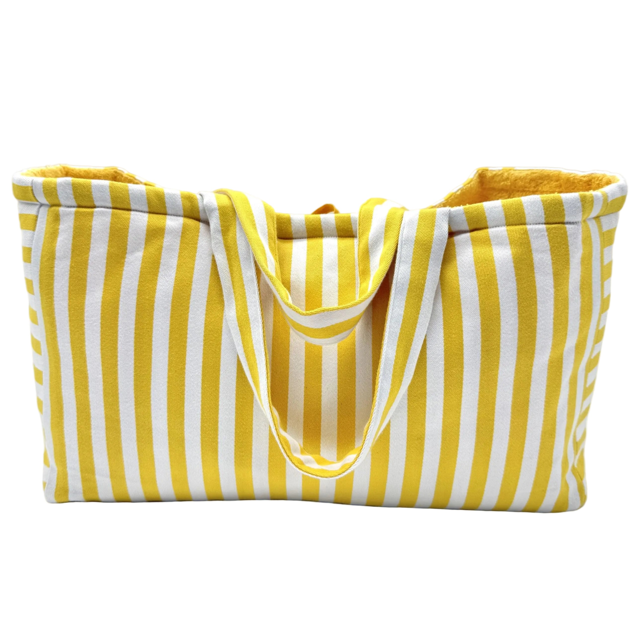Borsa da spiaggia e piscina, modello Ankara Largo - Giallo