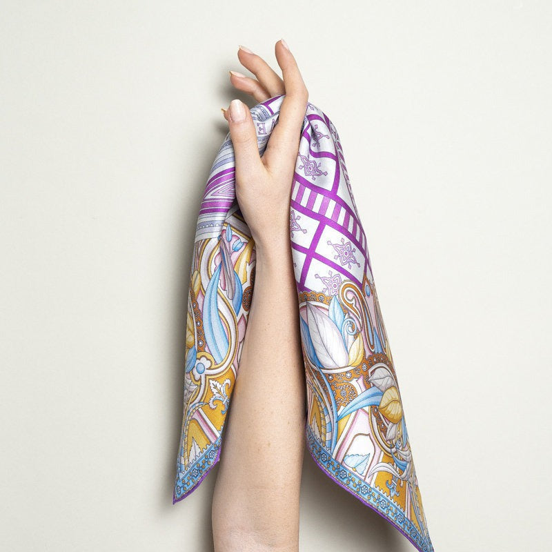 Bandana 100% Silk - Santa Maria Novella - Yellow