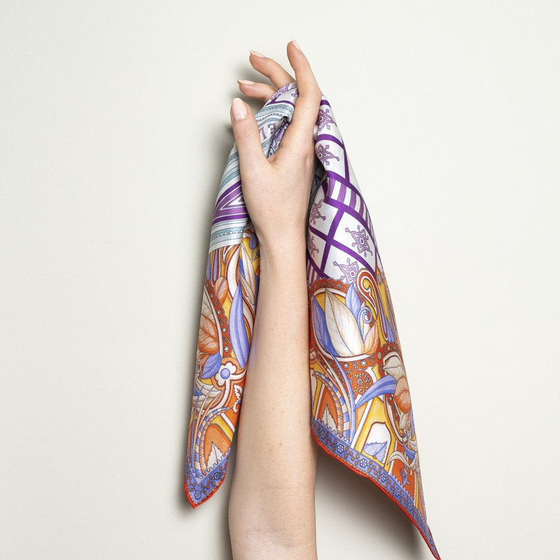 Bandana 100% Silk - Santa Maria Novella - Red