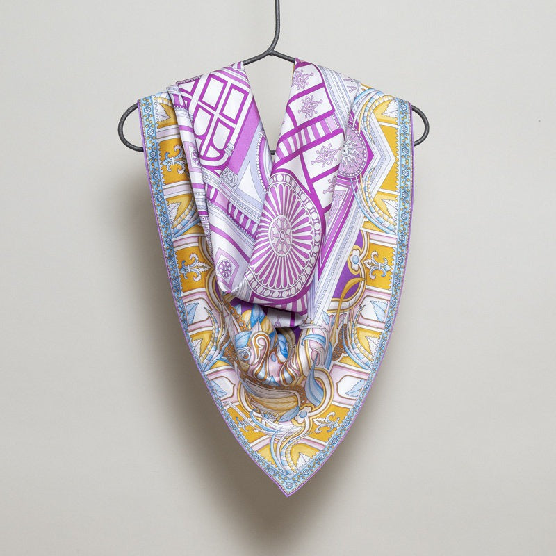 Silk Scarf – Santa Maria Novella – Yellow, 100x100 cm