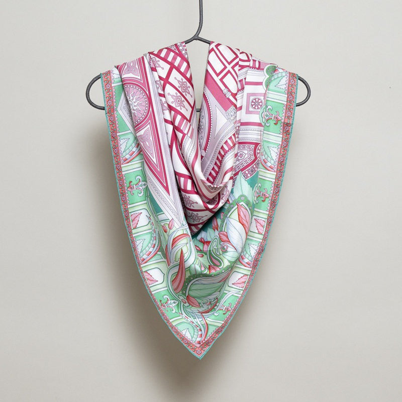 Silk Scarf – Santa Maria Novella – Green, 100x100 cm