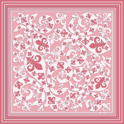 Bandana 100% Silk - Lilium - Pink