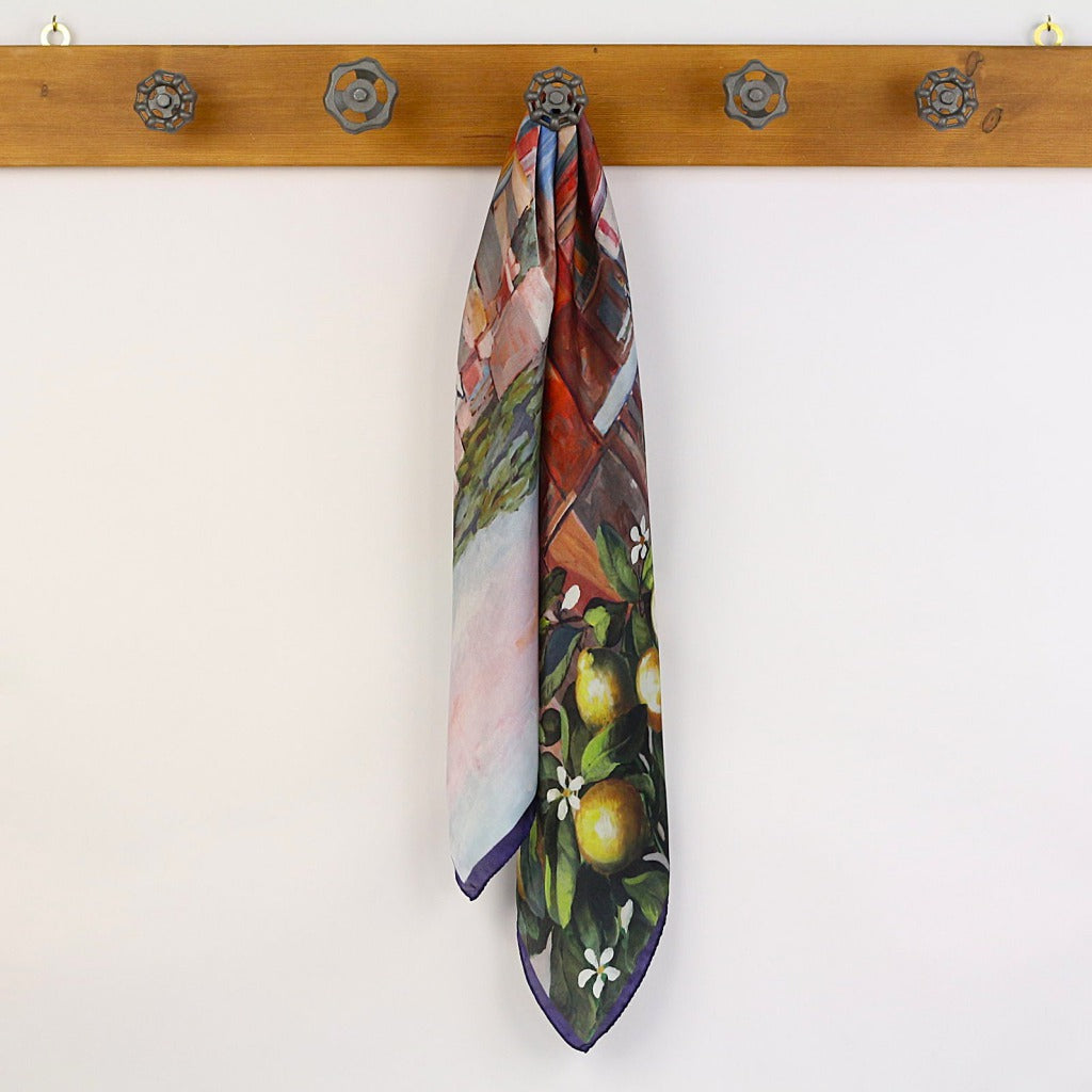 Silk Scarf – Capri, 90x90 cm