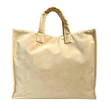 Shopper Velvet, modello Simo - Beige chiaro