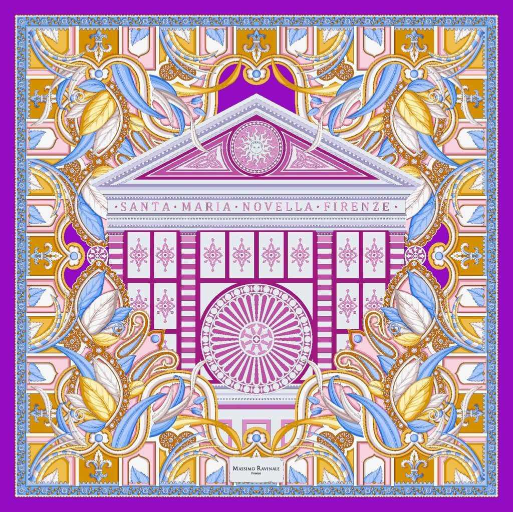 Bandana 100% Silk - Santa Maria Novella - Yellow