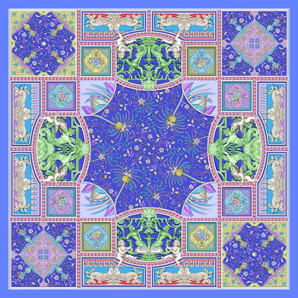 Bandana 100% Silk - Uffizi - Royal