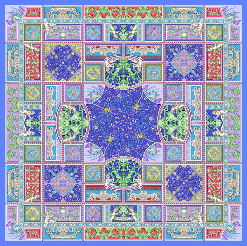 Silk Scarf – Uffizi – Royal, 100x100 cm