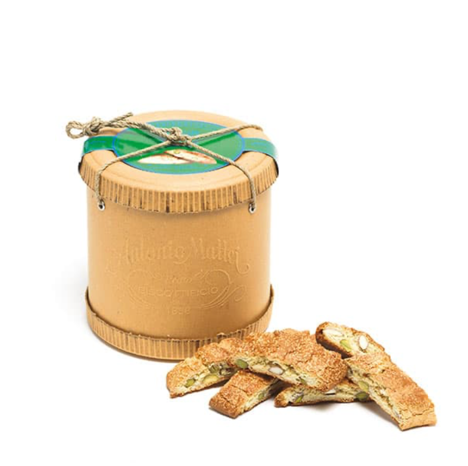 Biscotti Hat Box – Pistacio & Almond, 200 g