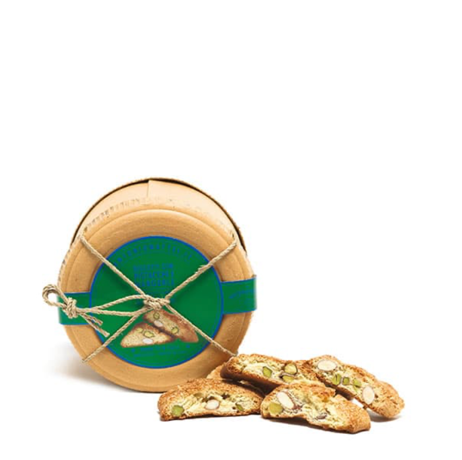 Biscotti Hat Box – Pistacio & Almond, 200 g