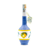 Limoncello in bottiglia di ceramica dipinta a mano, 500ml