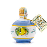 Limoncello in bottiglia di ceramica dipinta a mano, 200 ml