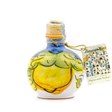 Limoncello in bottiglia di ceramica dipinta a mano, 200 ml