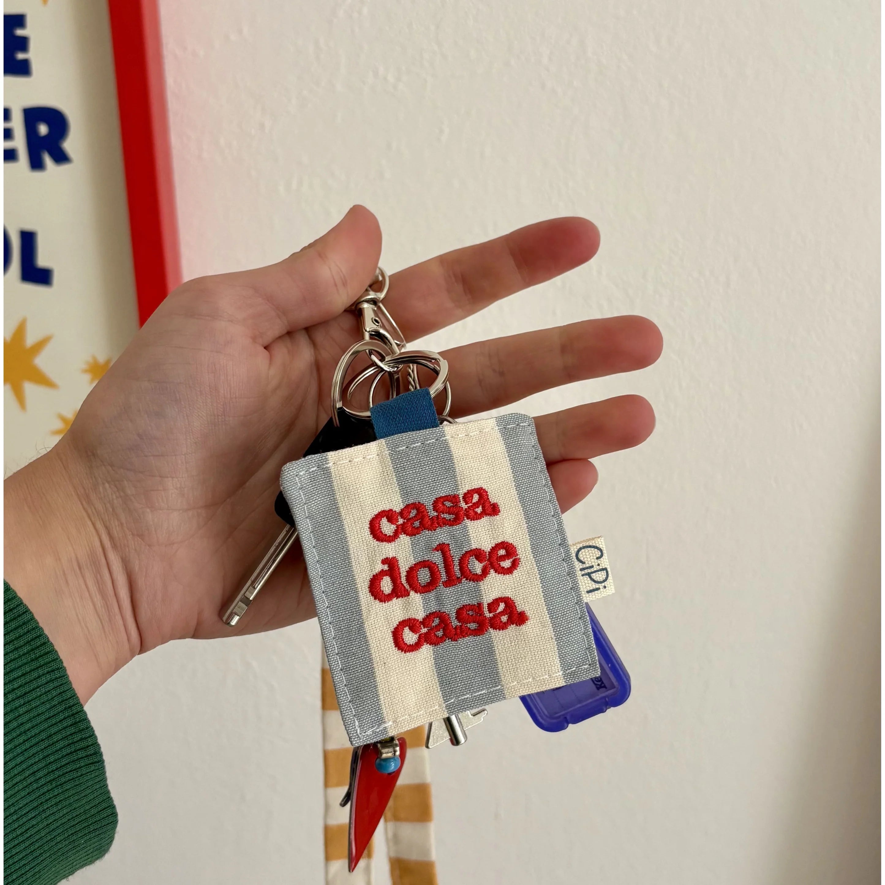 Embroidered Key Ring
