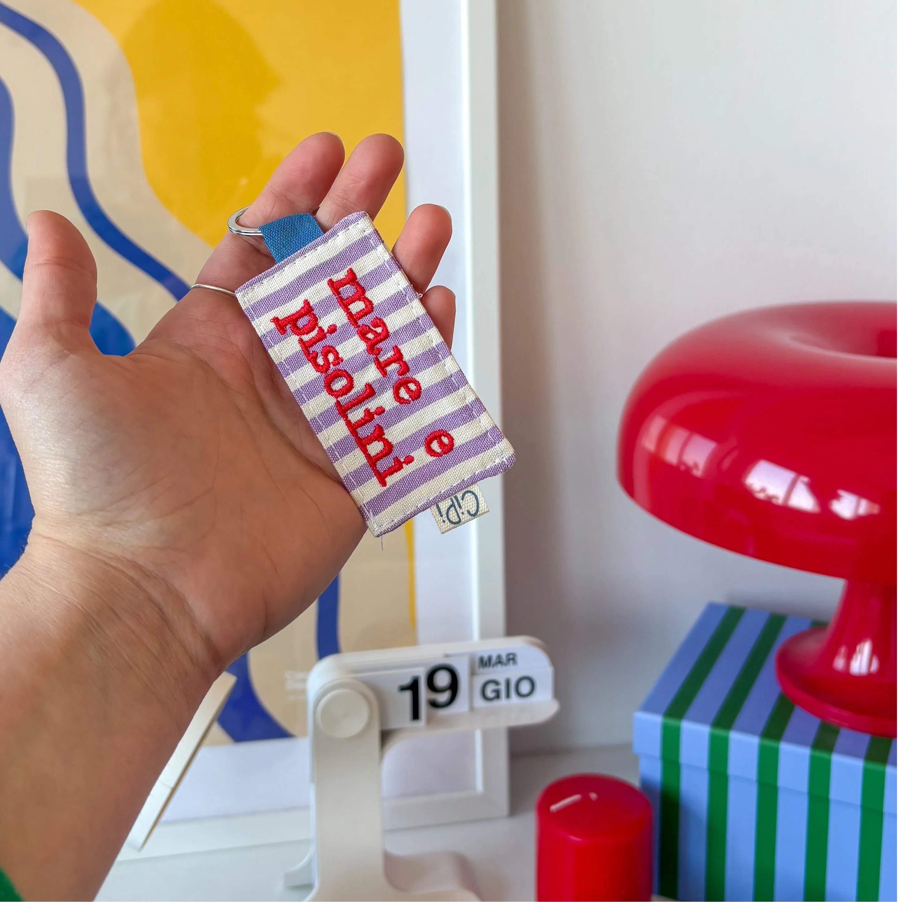 Embroidered Key Ring