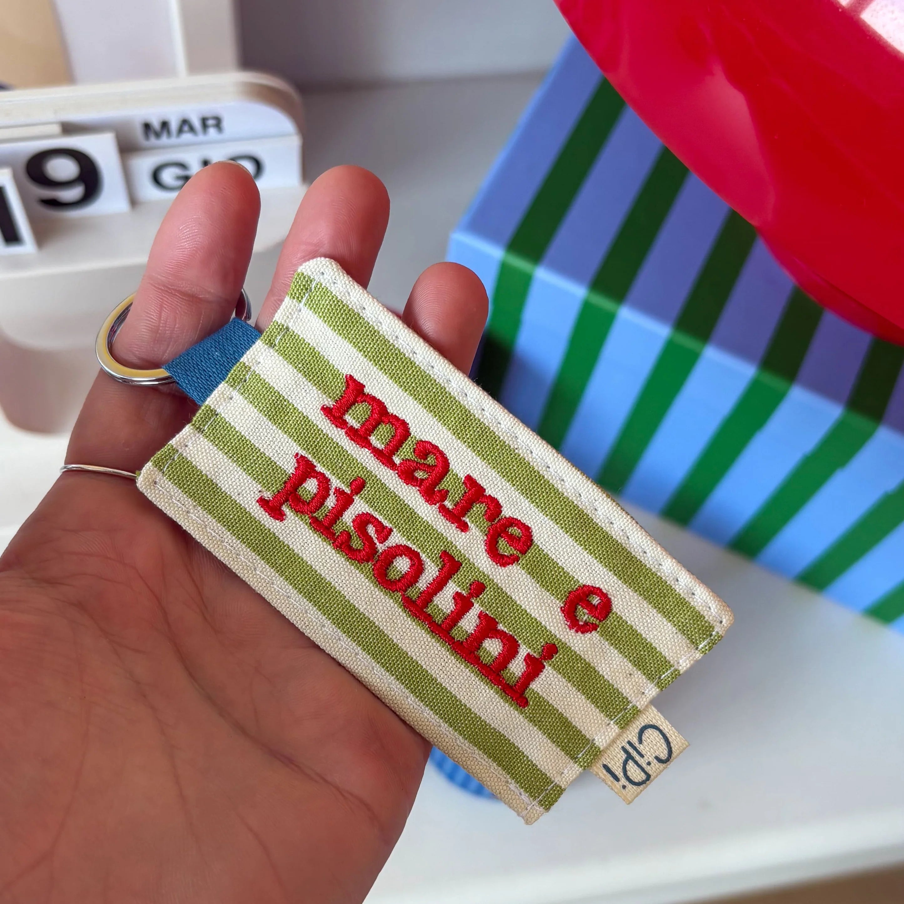 Embroidered Key Ring