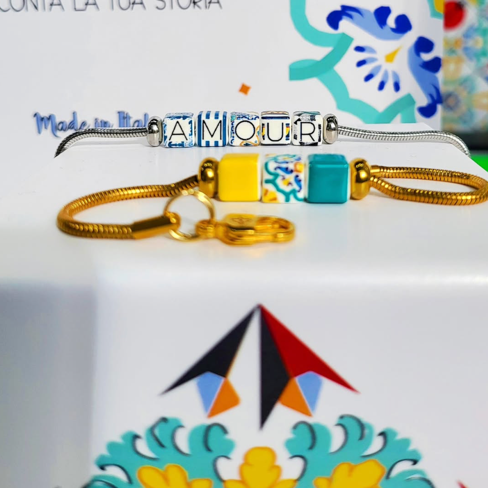 Amalfi - Yellow, Green & Majolica Bracelet