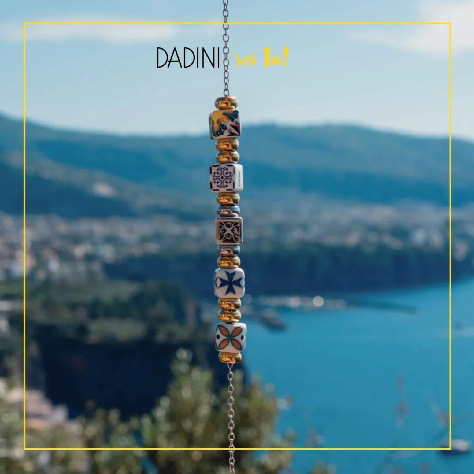 Amalfi Positano Bracelet with 18k Gold-Plated Beads