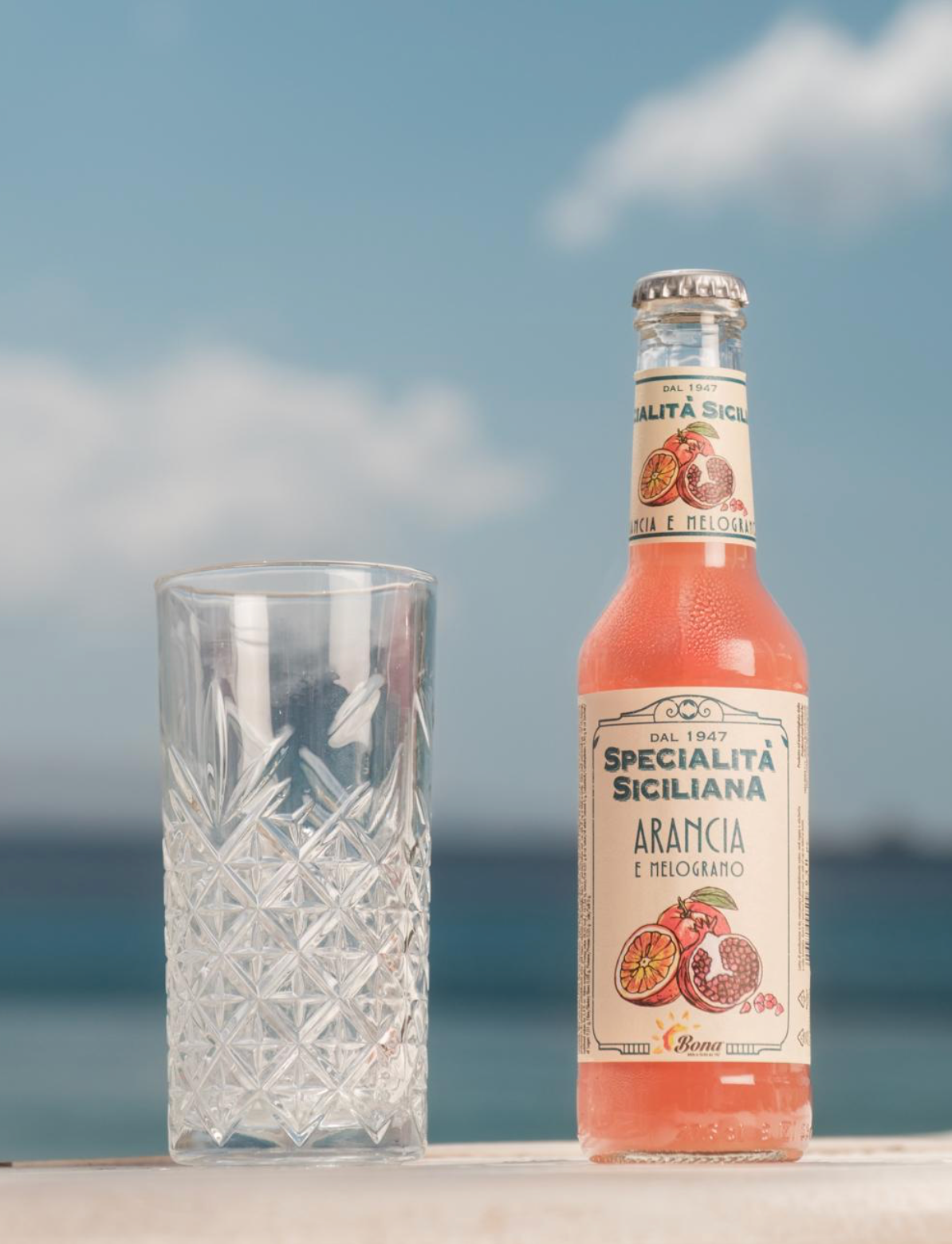 Premium Sicilian Soft Drink – Orange and Pomegranate, 275 ml