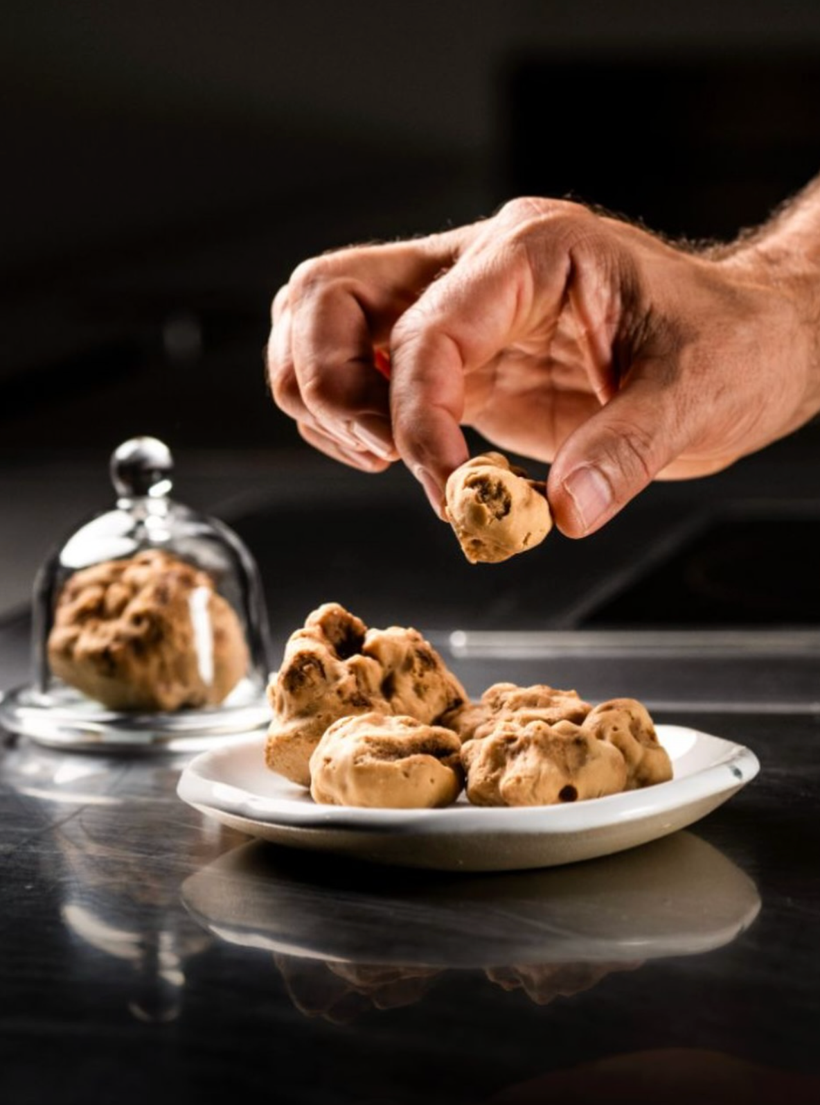 Tartufo al cioccolato - Cloche Design Alba Bianco, 50g