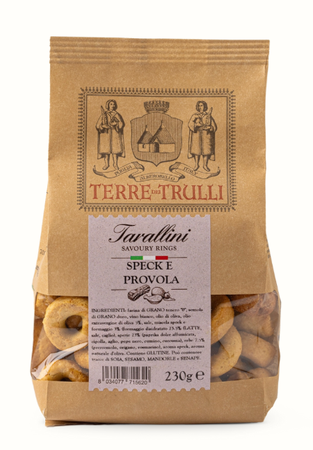 Tarallini - Savoury Rings with Smoked Ham & Cheese - 230g