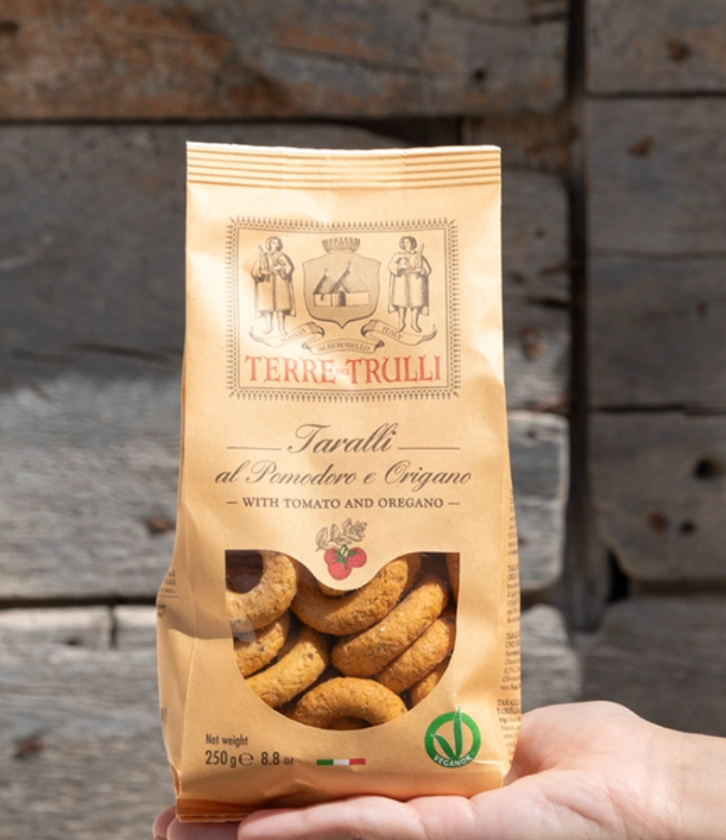 Taralli - Savoury Rings with Tomato and Oregano - 250g