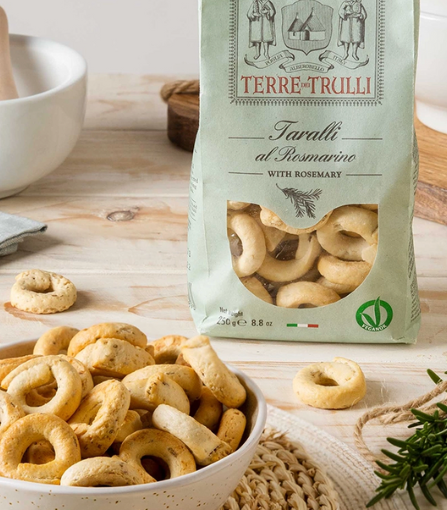 Taralli - Savoury Rings with Rosemary - 250g